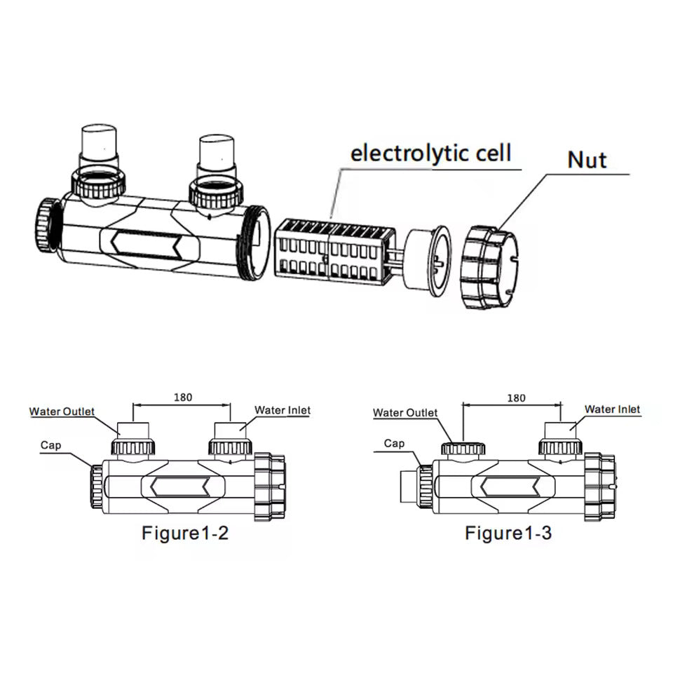 Salzelektrolyseur SQ 50 ohne pH- und RX-Kontrolle - ohne Zubehör