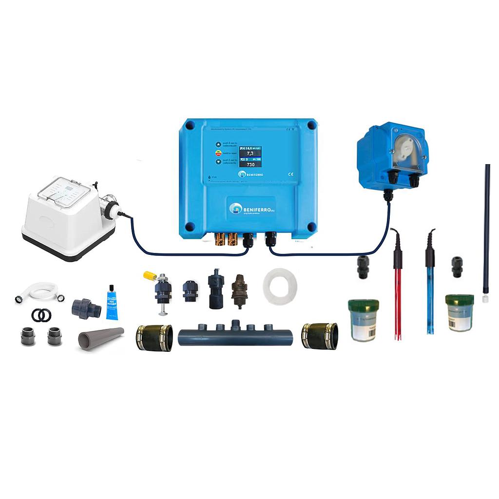 Salzelektrolyse EL Chlorgenerator - Selbstbausatz mit pH/RX-Regelung - model 2025 (WiFi ausfallsicher)