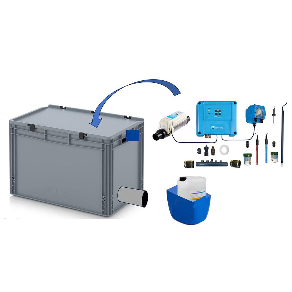 Chlorgenerator HS vormontiert in Box mit pH/RX-Kontrolle - model 2025 (WiFi ausfallsicher)