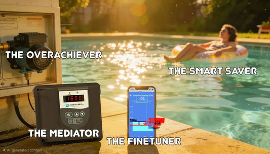 Optimale zwembadpomp circulatie, aan minimale energiekosten en maximaal zwemplezier