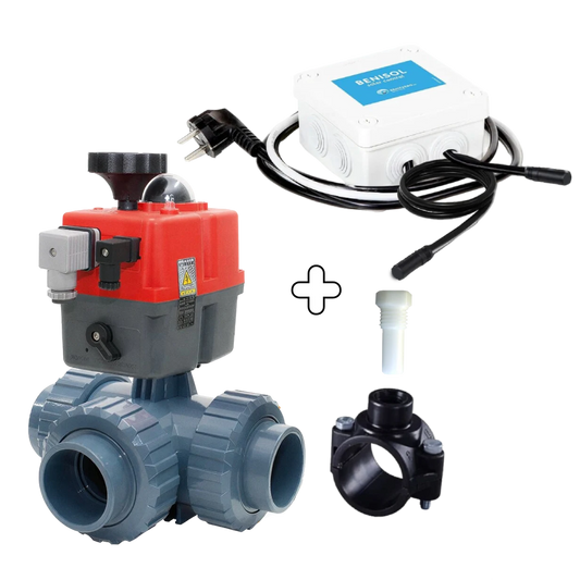 Automatisches 3-Wege-Ventil 50mm L Bohrung mit BENISOL-Temperaturregelung - Plug & Play