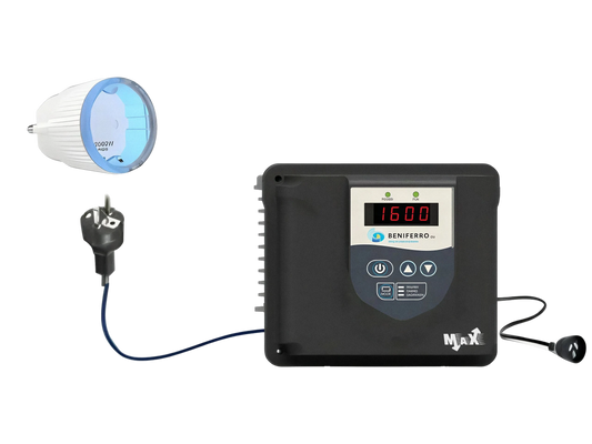 WiFi gesteuerter MaX Drehzahlregler Poolpumpe IP20 230V - 1,12 kW (1,5 HP)