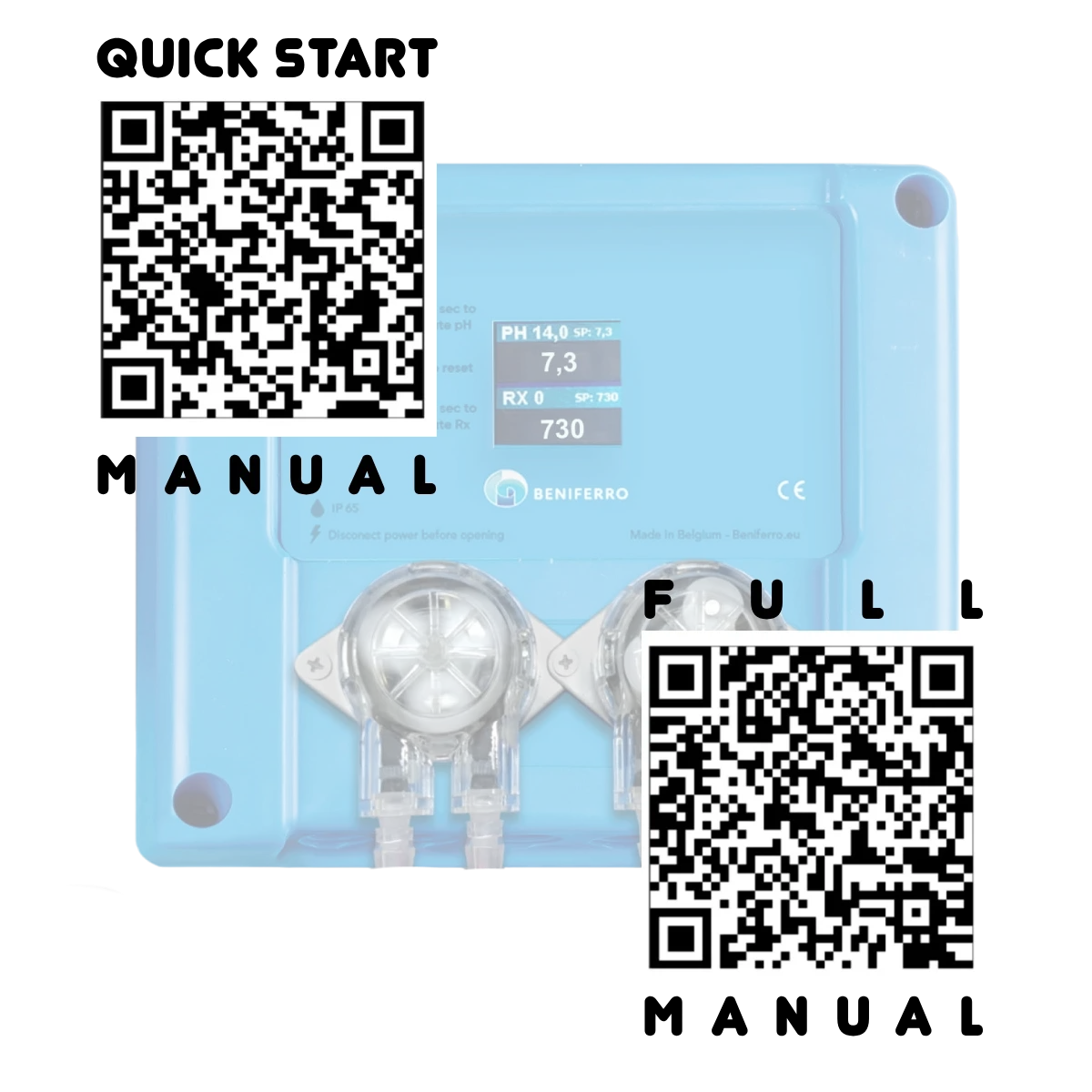 Kompaktes 12V Dosiergerät flüssig pH- und Chlor - Pool TWIN COMBO - Selbstbausatz  für Pool von 10 bis 150m³