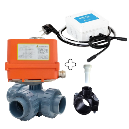 Automatisches 3-Wege-Ventil 50mm L Bohrung mit BENISOL-Temperaturregelung - Plug & Play
