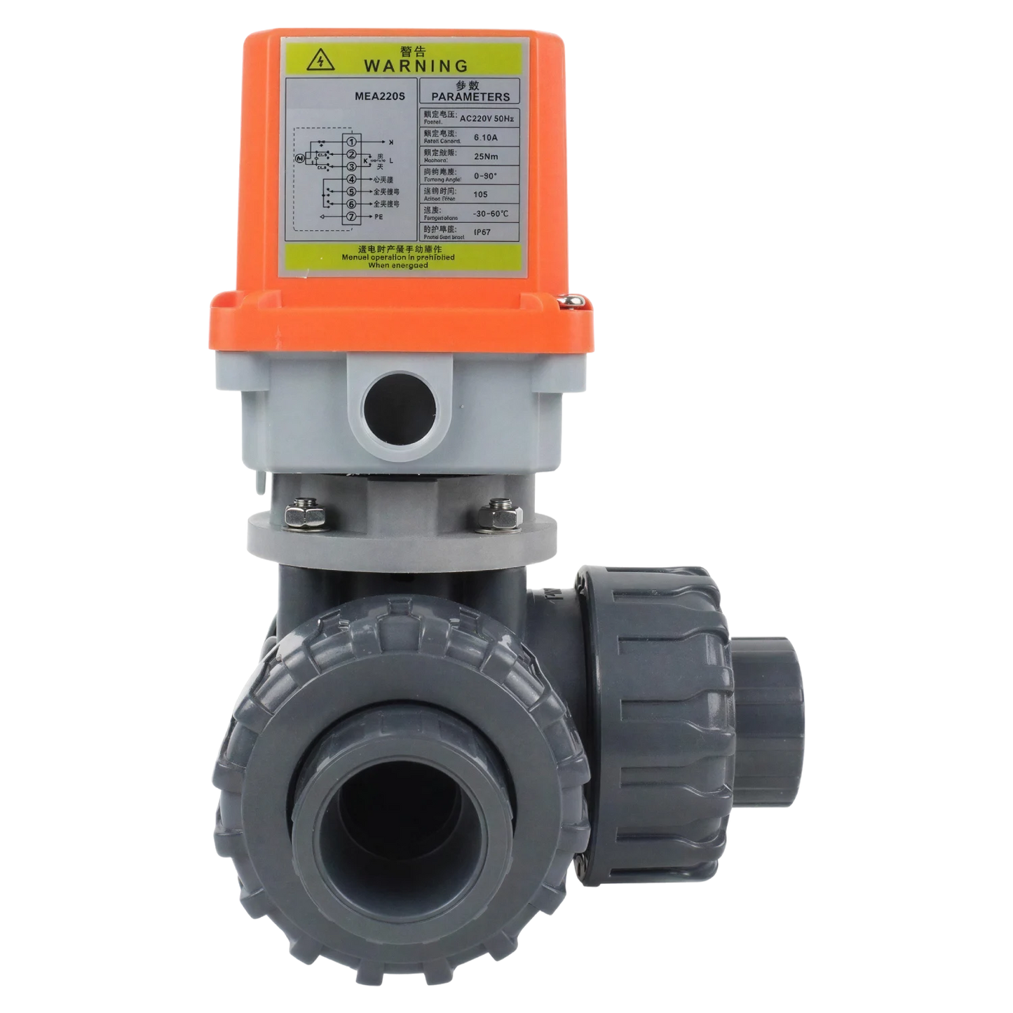 Automatisches 3-Wege-Ventil - 50|63mm - L Bohrung mit BENISOL-Temperaturregelung - Plug & Play
