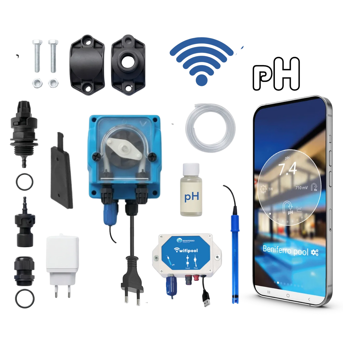 Budget WiFi pH dosing system for pools and spas - DIY 