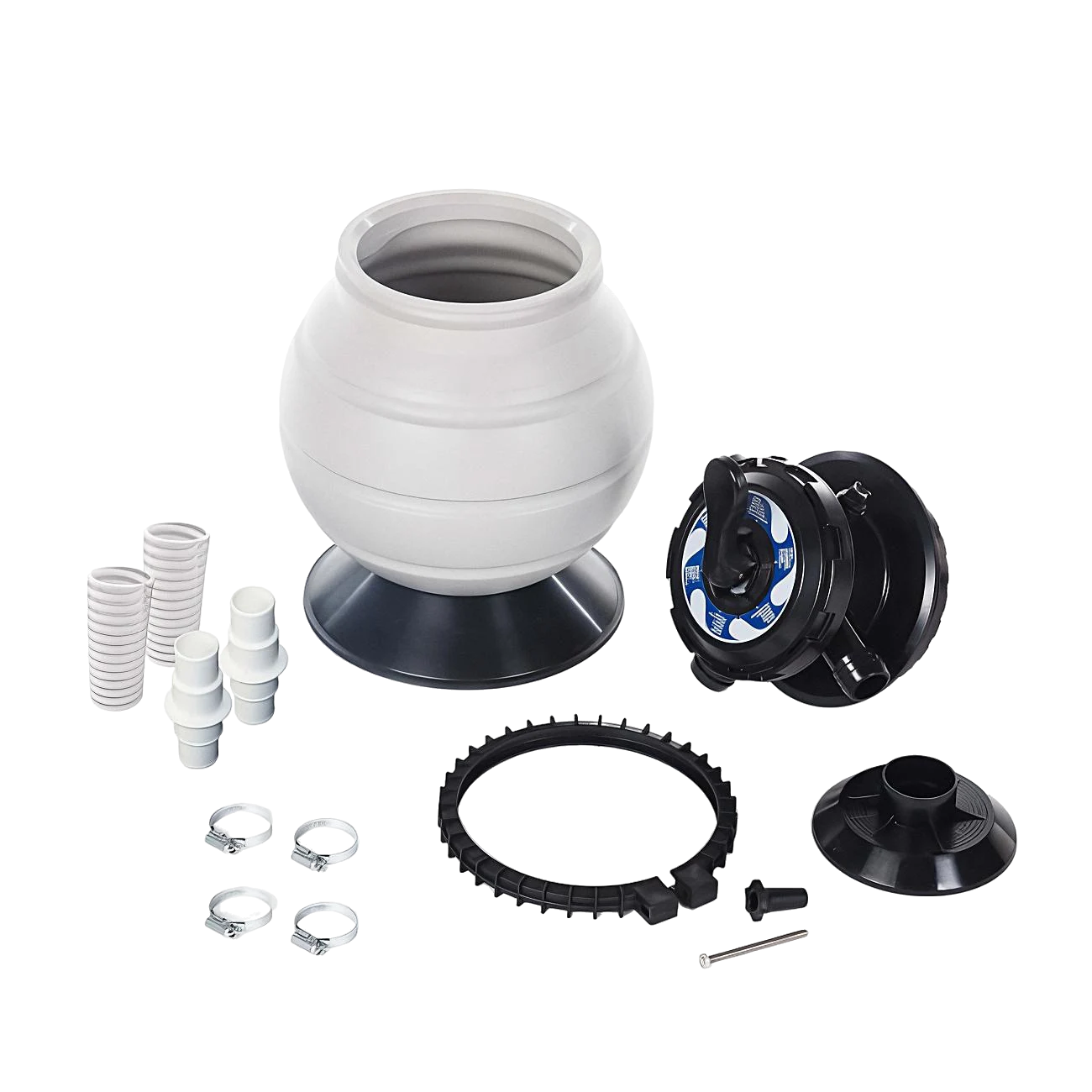 Robuster Beniferro-Sandfilter  – 11 m³/h Pumpe optional – für Pools bis zu 75 m³