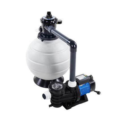 Robuster Beniferro-Sandfilter  – 11 m³/h Pumpe optional – für Pools bis zu 75 m³