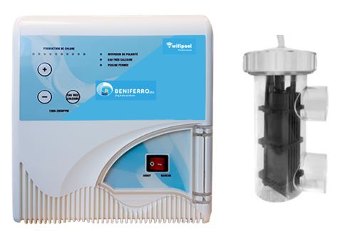 Salzelektrolyse salzarm (LS) ohne pH- und Chlorkontrolle - Selbstbausatz für Becken von 30m³ bis 125m³