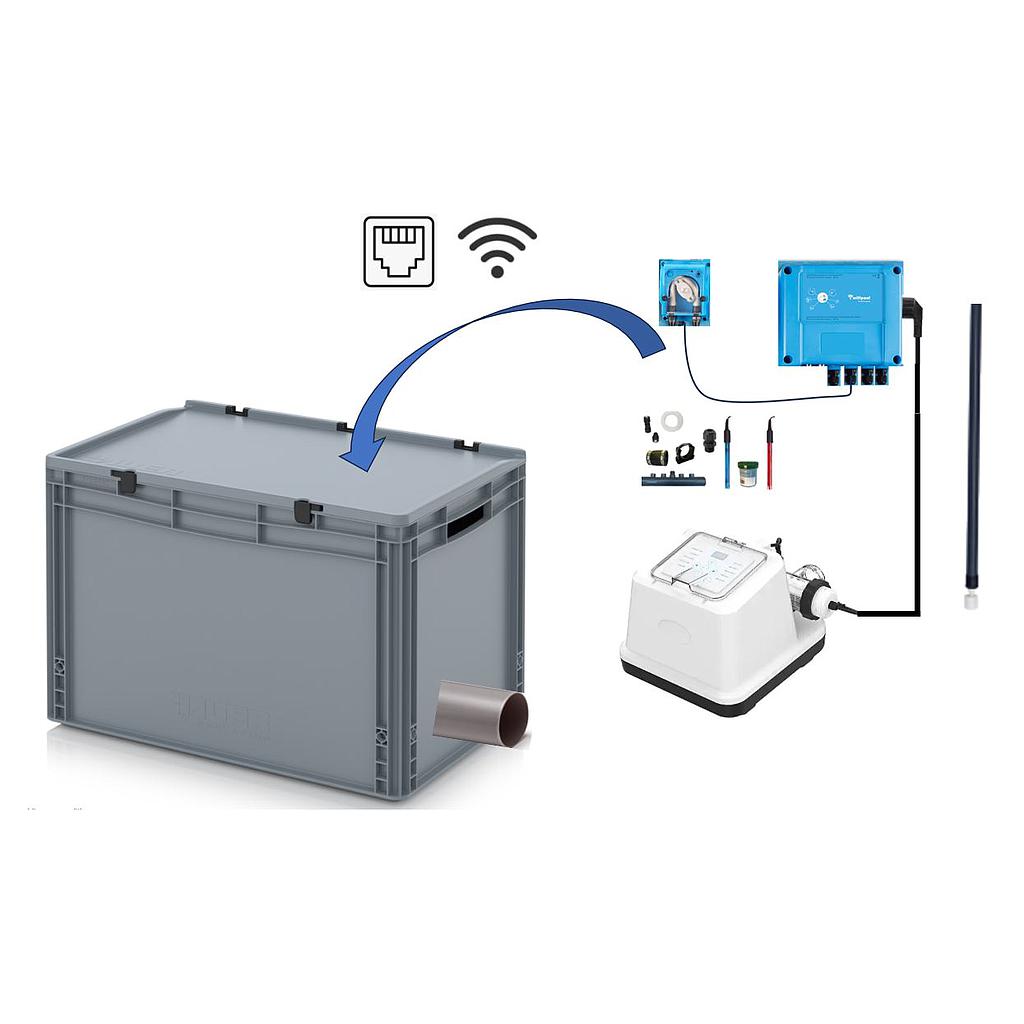 Chlorgenerator EL vormontiert in Box mit pH- und RX-Kontrolle