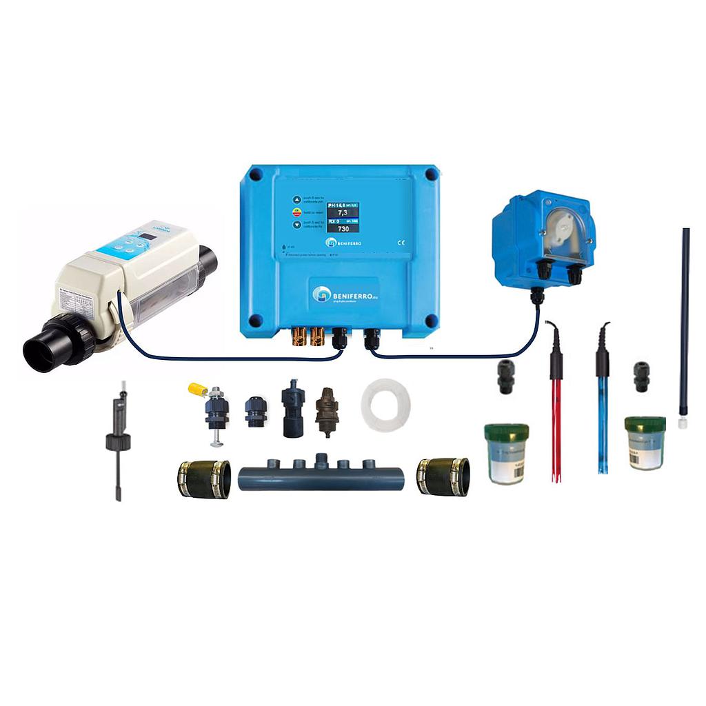 Salz-Elektrolyse HS-Selbstbausatz mit pH- und RX-Kontrolle