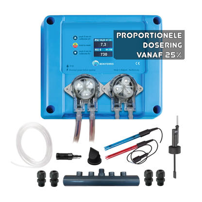 Kompaktes 12V Proportionales Dosiergerät flüssig pH- und Chlor - Pool TWIN COMBO - Selbstbausatz  für Pool von 10 bis 150m³