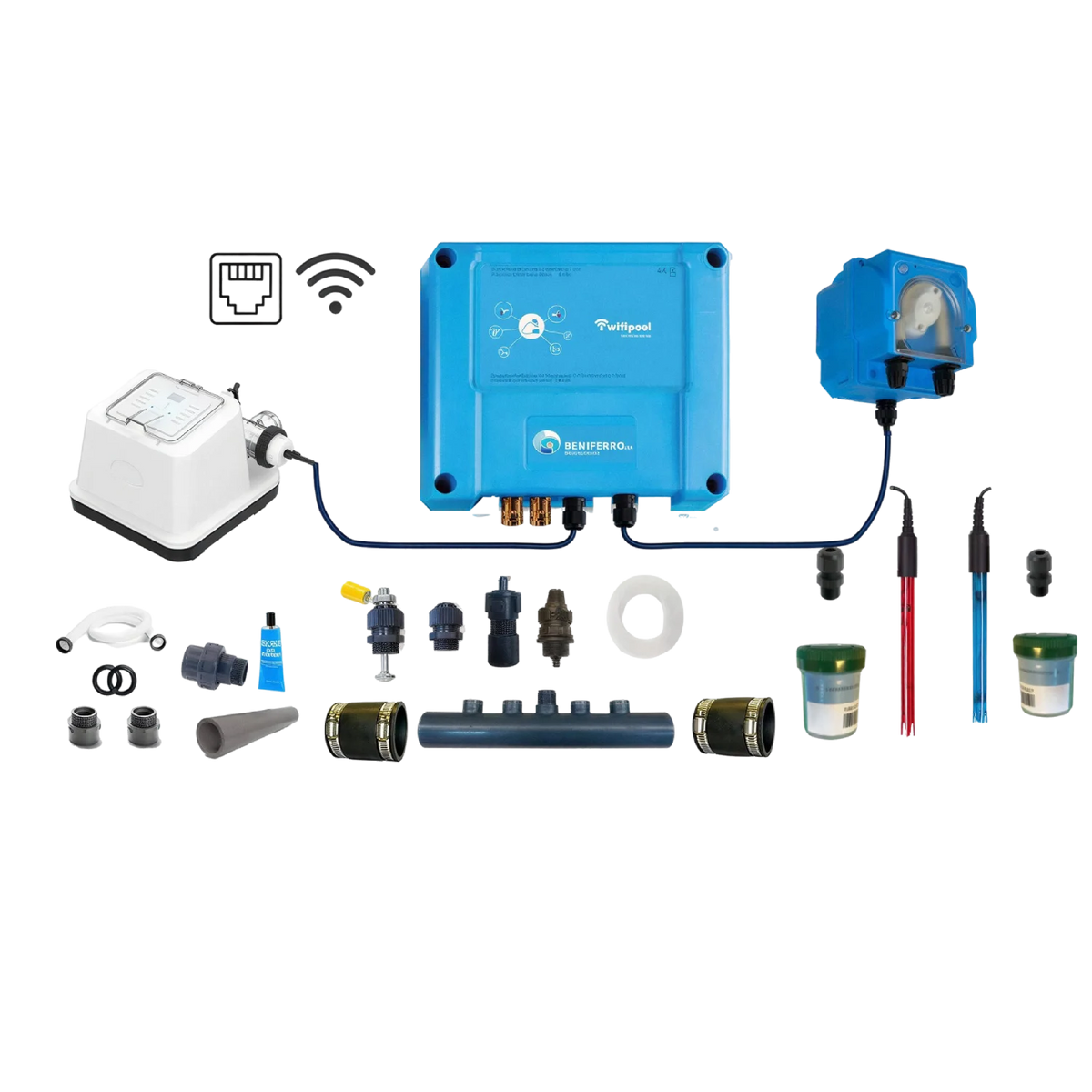 Salzelektrolyse EL Chlorgenerator - Selbstbausatz mit pH- und RX-Regelung