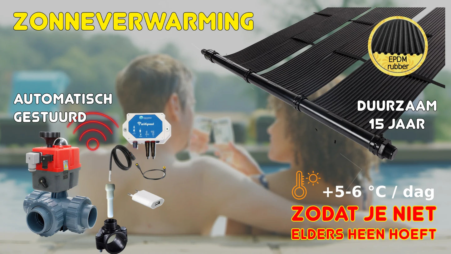Solarheizung automatisch 2-Wege Thermostatventil WiFi-gesteuert, 15 Jahre dauerhafte Installation