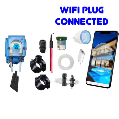 WiFiPOOL UNO-P RX Chlor Dosierpumpe Gen-1 - komplettes Installationskit - Pool bis 150m³